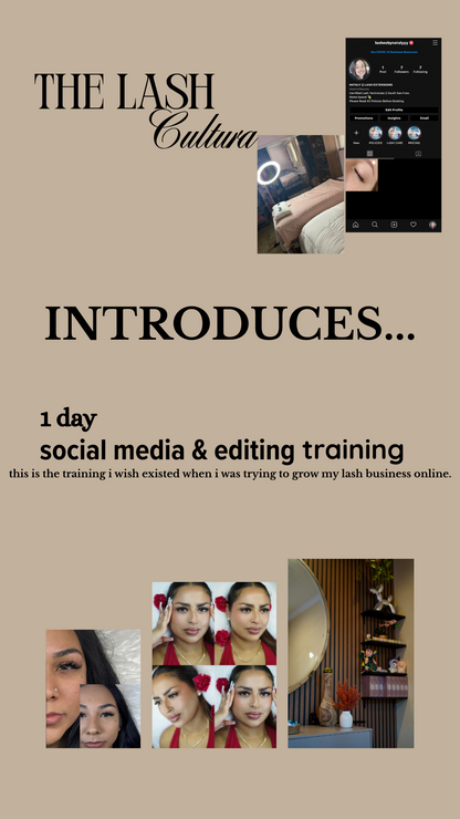 1 DAY SOCIAL MEDIA AND EDITING TRAINING